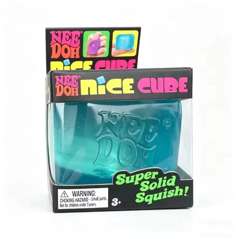 Needoh Nice Cube Sensory Stress Reliever Fidget Tool for Anxiety & Focus Desk Sensory Cube for Adults & Kids
