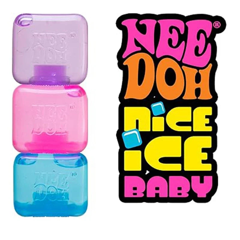 Schylling Needoh Nice Cube Textured Desk Sensory Cube Stress Relief Fidget Ball Fidget Toy for Anxiety Focus Adults Kids