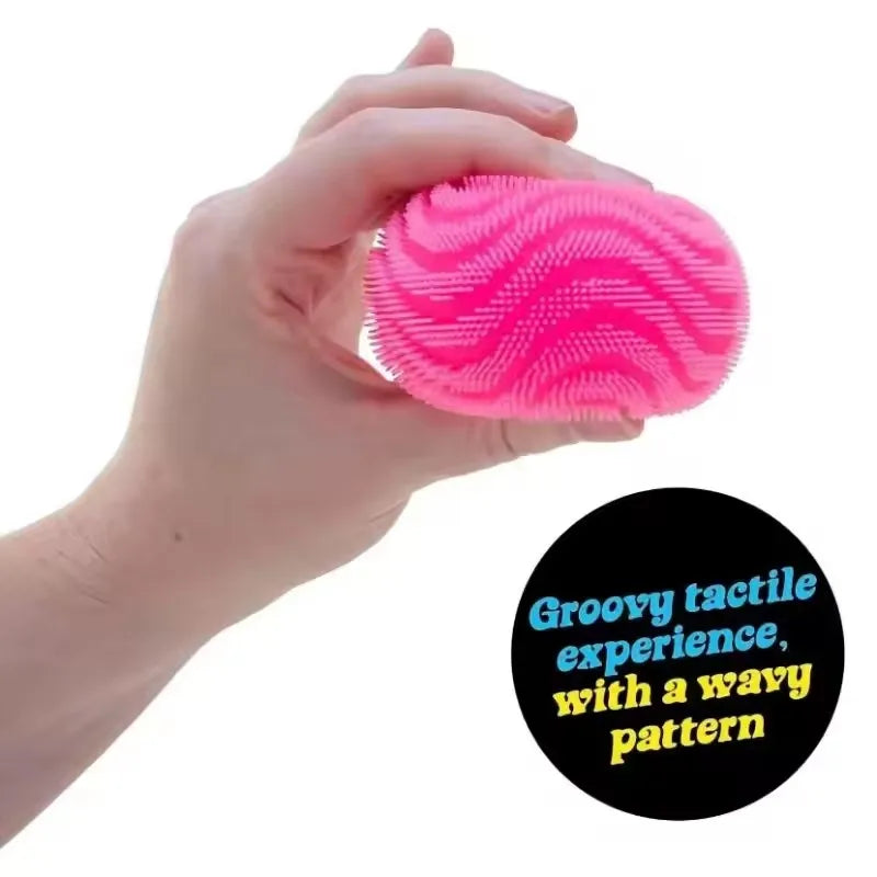 Schylling Needoh Nice Cube Textured Desk Sensory Cube Stress Relief Fidget Ball Fidget Toy for Anxiety Focus Adults Kids
