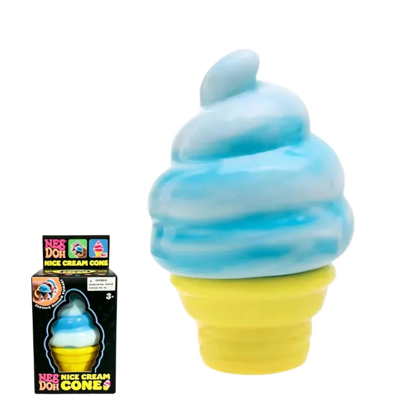 Schylling Nee Doh Ice Cream Sensory Fidget Toy Stress Relief Anxiety Focus for Adults and Kids