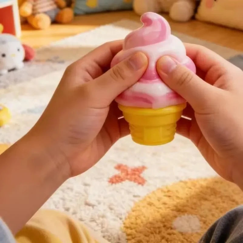 Schylling Nee Doh Ice Cream Sensory Fidget Toy Stress Relief Anxiety Focus for Adults and Kids