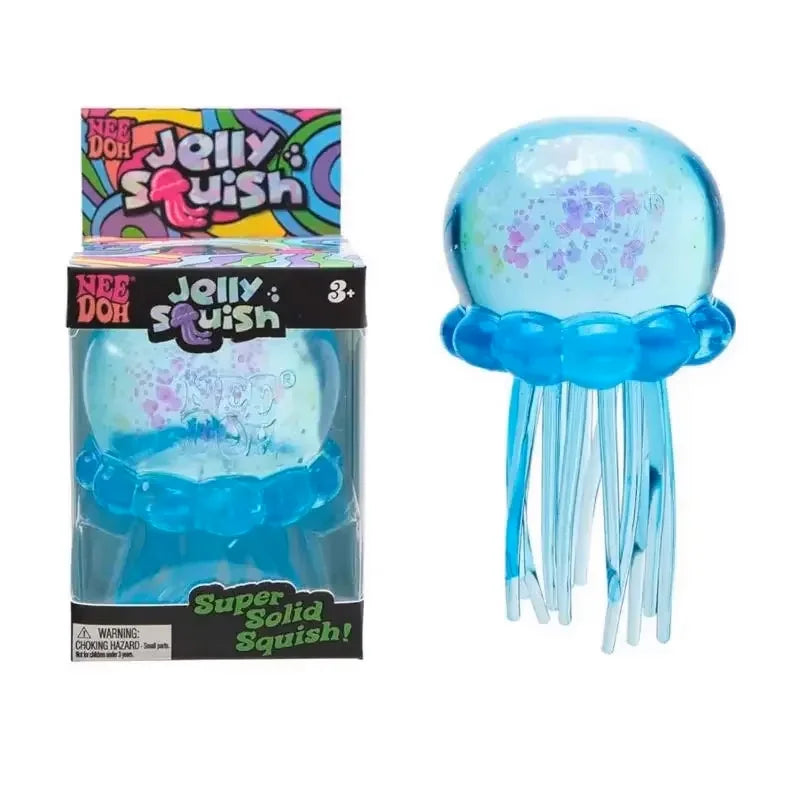 New Squishies Nee Doh Jellyfish Squish Toy Fidget Toy, Water Sensory Soft Jelly Squeeze Stress Relief Fidget Toy