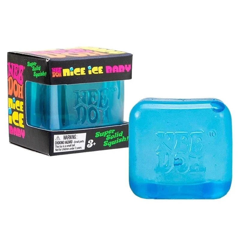 Schylling Needoh Nice Cube Textured Desk Sensory Cube Stress Relief Fidget Ball Fidget Toy for Anxiety Focus Adults Kids