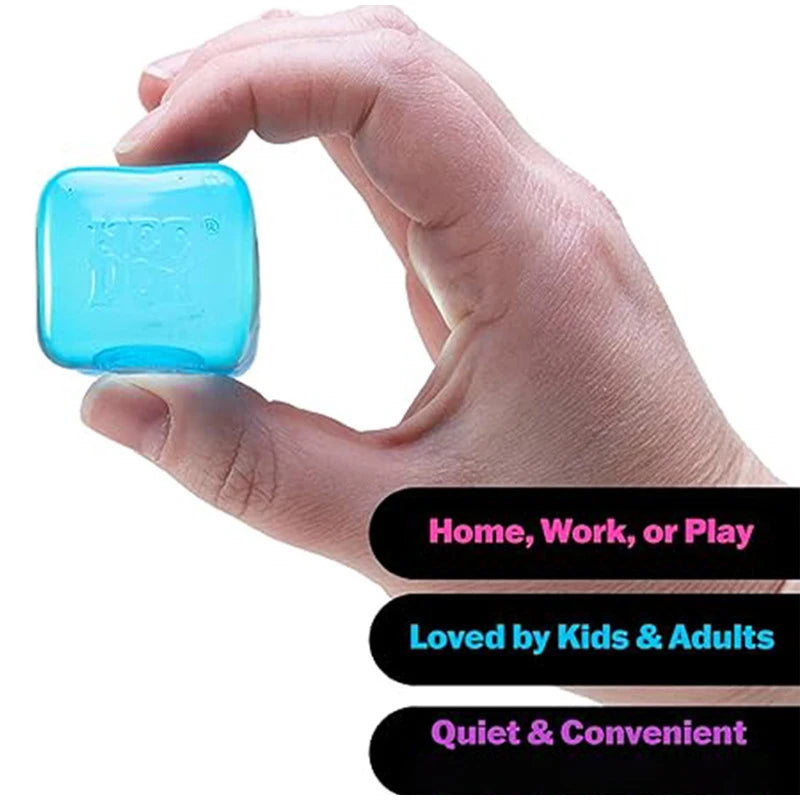 Schylling Needoh Nice Cube Textured Desk Sensory Cube Stress Relief Fidget Ball Fidget Toy for Anxiety Focus Adults Kids