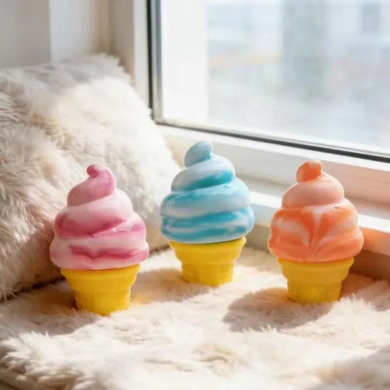 Schylling Nee Doh Ice Cream Sensory Fidget Toy Stress Relief Anxiety Focus for Adults and Kids