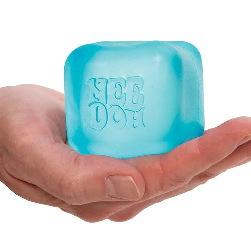Schylling Needoh Nice Cube Textured Desk Sensory Cube Stress Relief Fidget Ball Fidget Toy for Anxiety Focus Adults Kids
