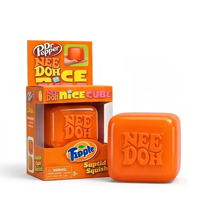Needoh Nice Cube Sensory Stress Reliever Fidget Tool for Anxiety & Focus Desk Sensory Cube for Adults & Kids