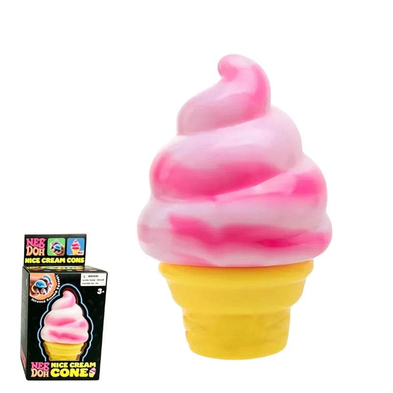 Schylling Nee Doh Ice Cream Sensory Fidget Toy Stress Relief Anxiety Focus for Adults and Kids