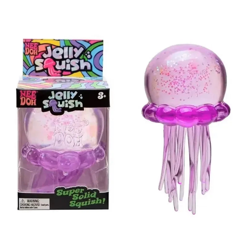 New Squishies Nee Doh Jellyfish Squish Toy Fidget Toy, Water Sensory Soft Jelly Squeeze Stress Relief Fidget Toy