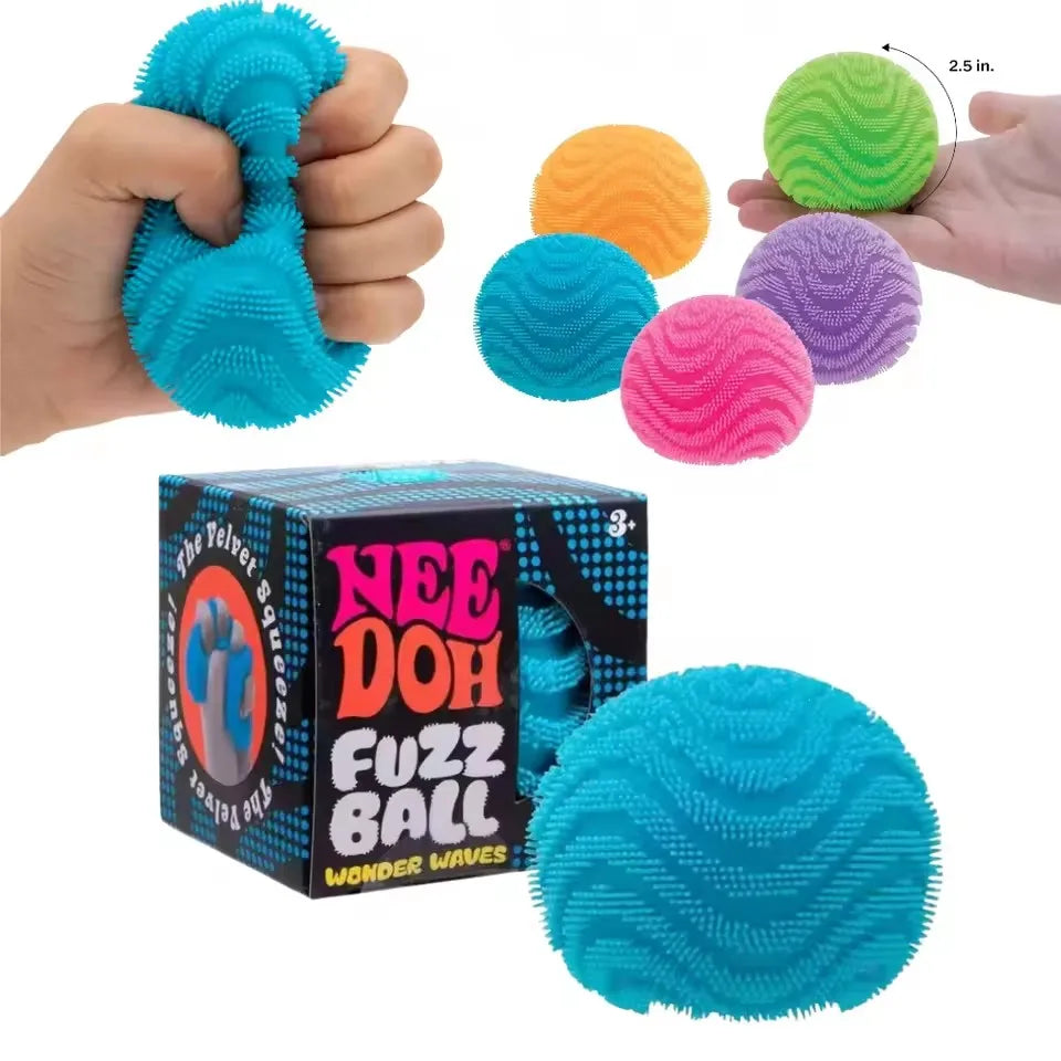Schylling Needoh Nice Cube Textured Desk Sensory Cube Stress Relief Fidget Ball Fidget Toy for Anxiety Focus Adults Kids