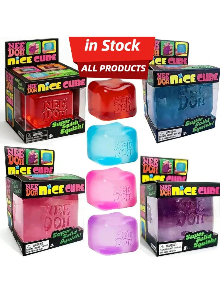 New Schylling Edition Suptid Nice Cube Squishy Sensory Fidget Toy Stress Relief Squeeze Toy For Work Focus Adults Anxiety Relief