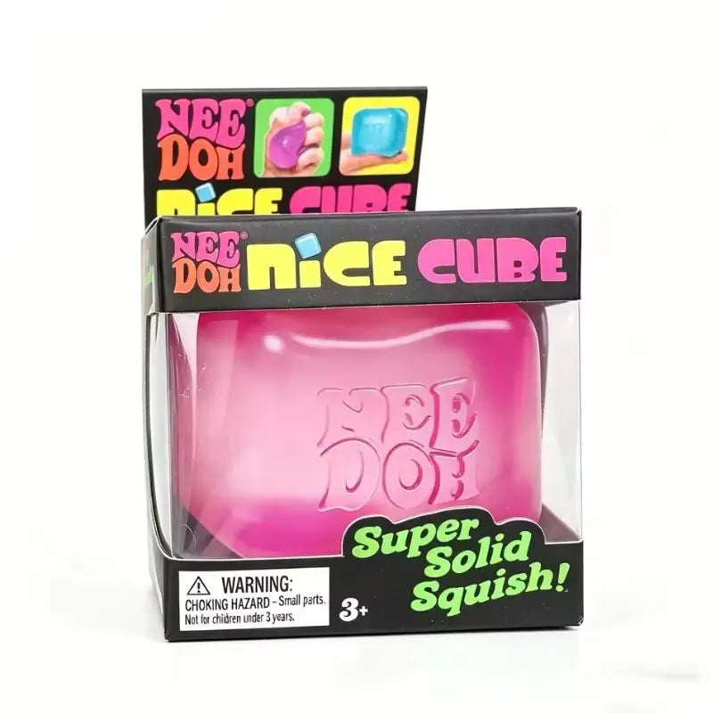 Needoh Nice Cube Sensory Stress Reliever Fidget Tool for Anxiety & Focus Desk Sensory Cube for Adults & Kids