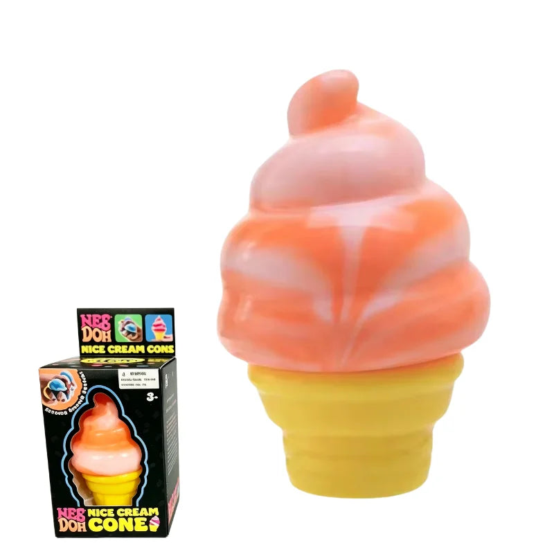 Schylling Nee Doh Ice Cream Sensory Fidget Toy Stress Relief Anxiety Focus for Adults and Kids
