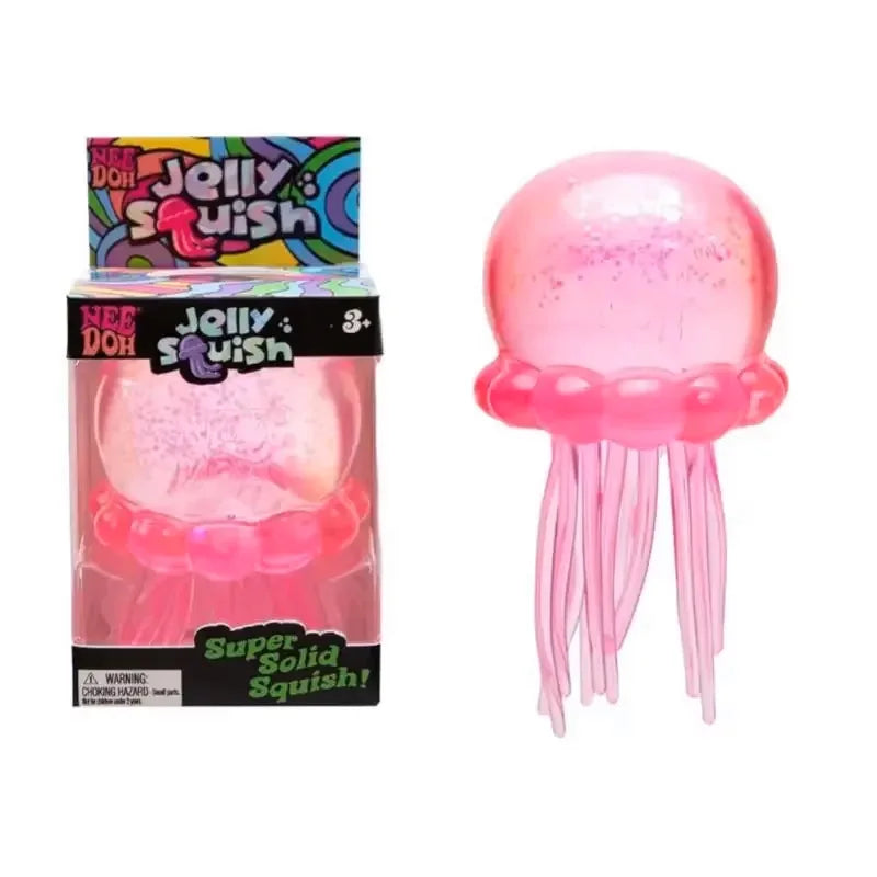 New Squishies Nee Doh Jellyfish Squish Toy Fidget Toy, Water Sensory Soft Jelly Squeeze Stress Relief Fidget Toy