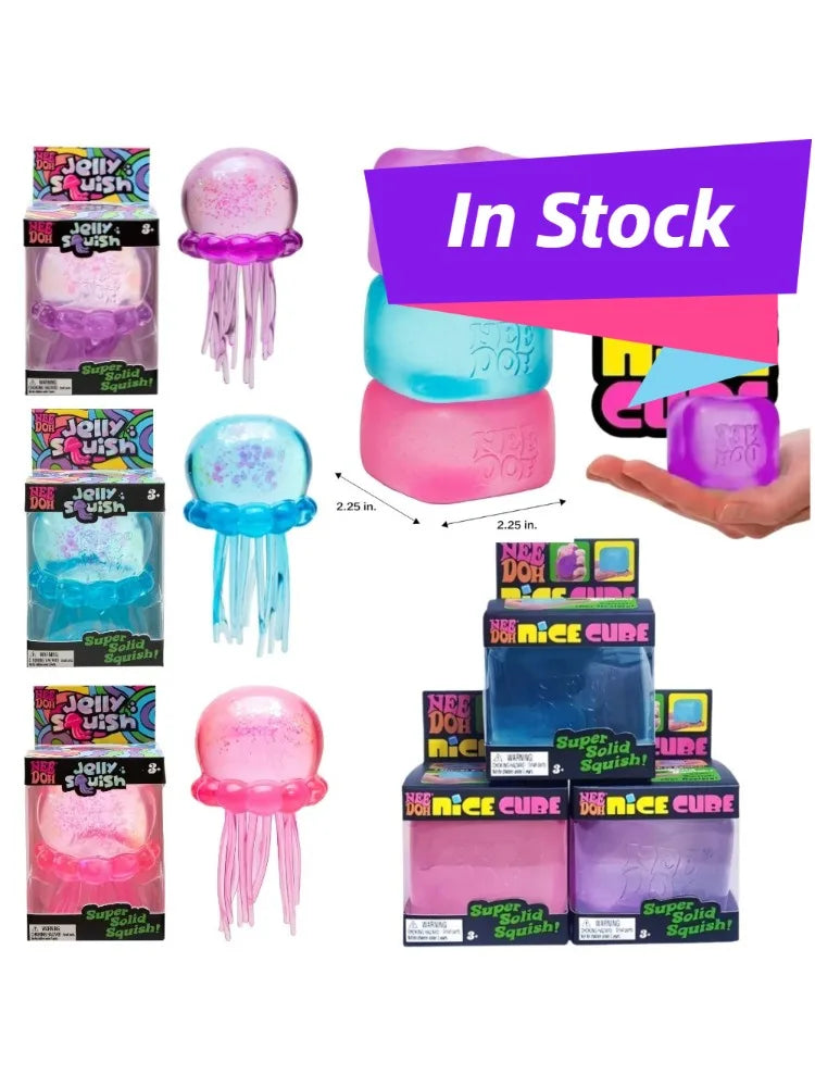 New Schylling Edition Suptid Nice Cube Squishy Sensory Fidget Toy Stress Relief Squeeze Toy For Work Focus Adults Anxiety Relief